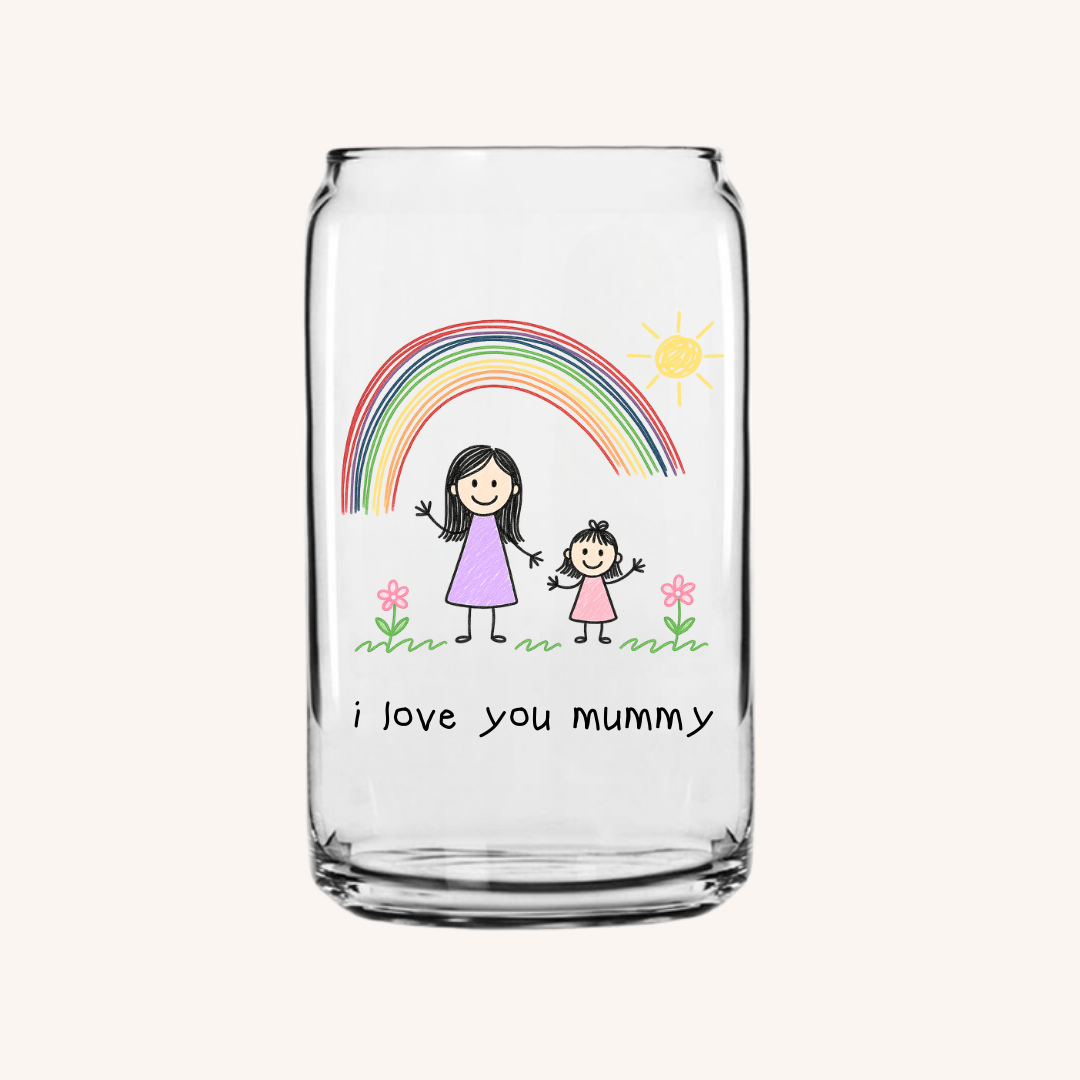 Hand-drawn Glass Cup
